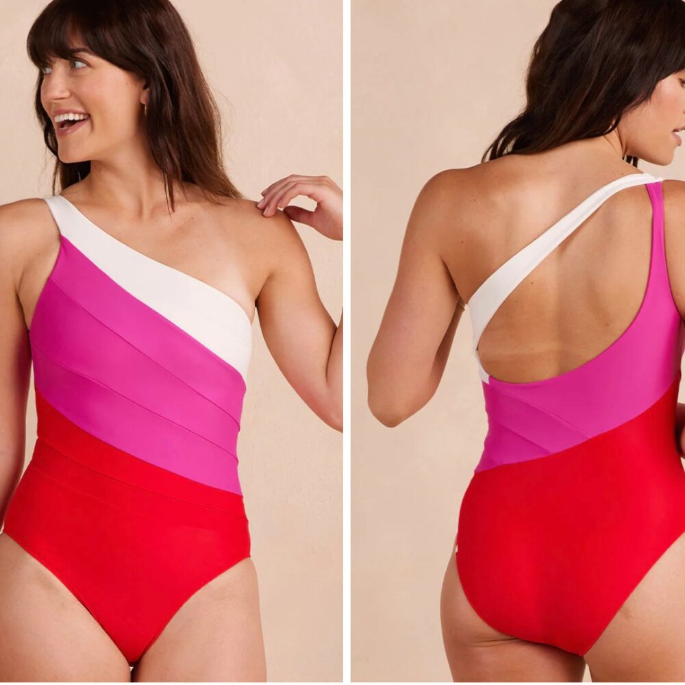 SUMMERSALT The Sidestroke  in Lava & Hibiscus & White Sand size 16